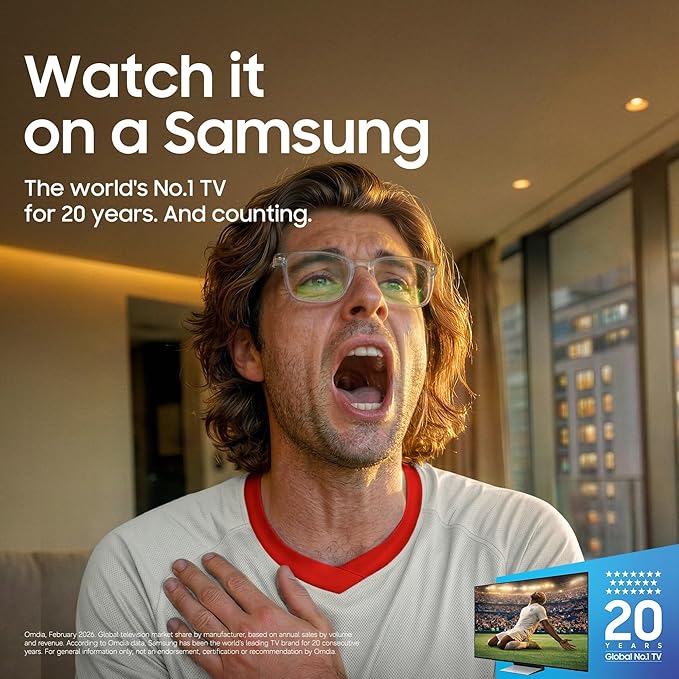 Samsung Smart TV 43-Inch U7020H Crystal UHD 4K TV, HDR10+, Motion Xcelerator, Dynamic Sound Pack, Gaming Hub, Knox Security, Vision AI Companion [2026]
