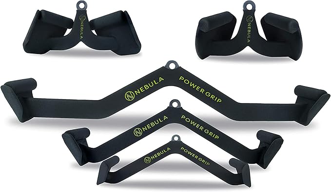 Nebula Power Bar Lat Pull Down Bar Attachments, Workout Accessory for Gym, Fitness, Weightlifting Use, Strength Training Arms, Triceps, Back, Shoulders