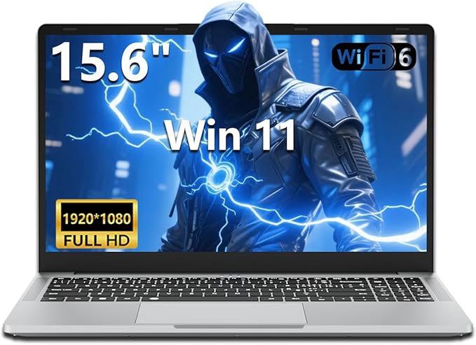 15.6 inch Laptop, Ryzen 5 5500U Processor Notebook Computer, 16GB RAM & 1TB PCle SSD Laptop, FHD+ Screen, Win 11 Home Laptops, 4780mAh, Dual-Band WiFi, BT5.0, Full Function Type-C Backlit keyboard
